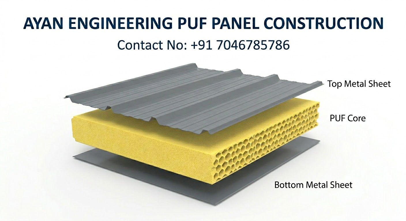 PUF core panel construction diagram