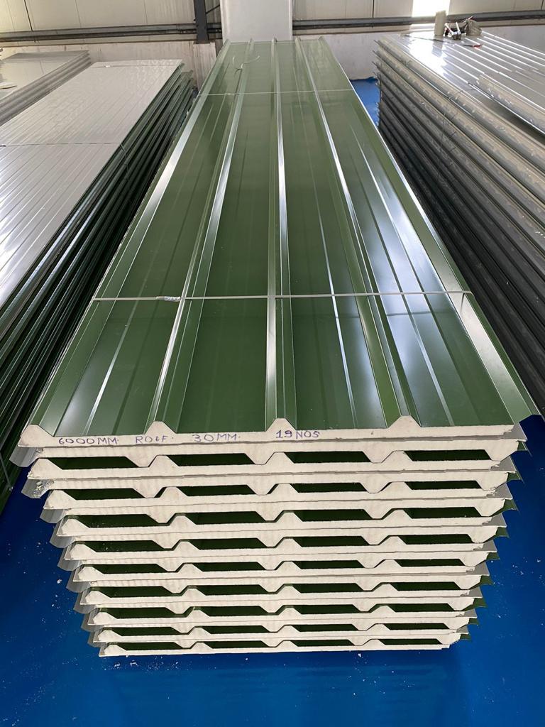 Green PUF roof panels