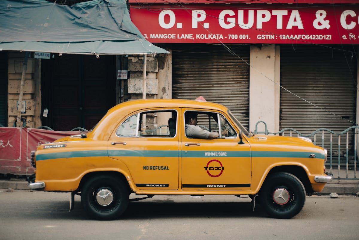 Indian family travel and city ride