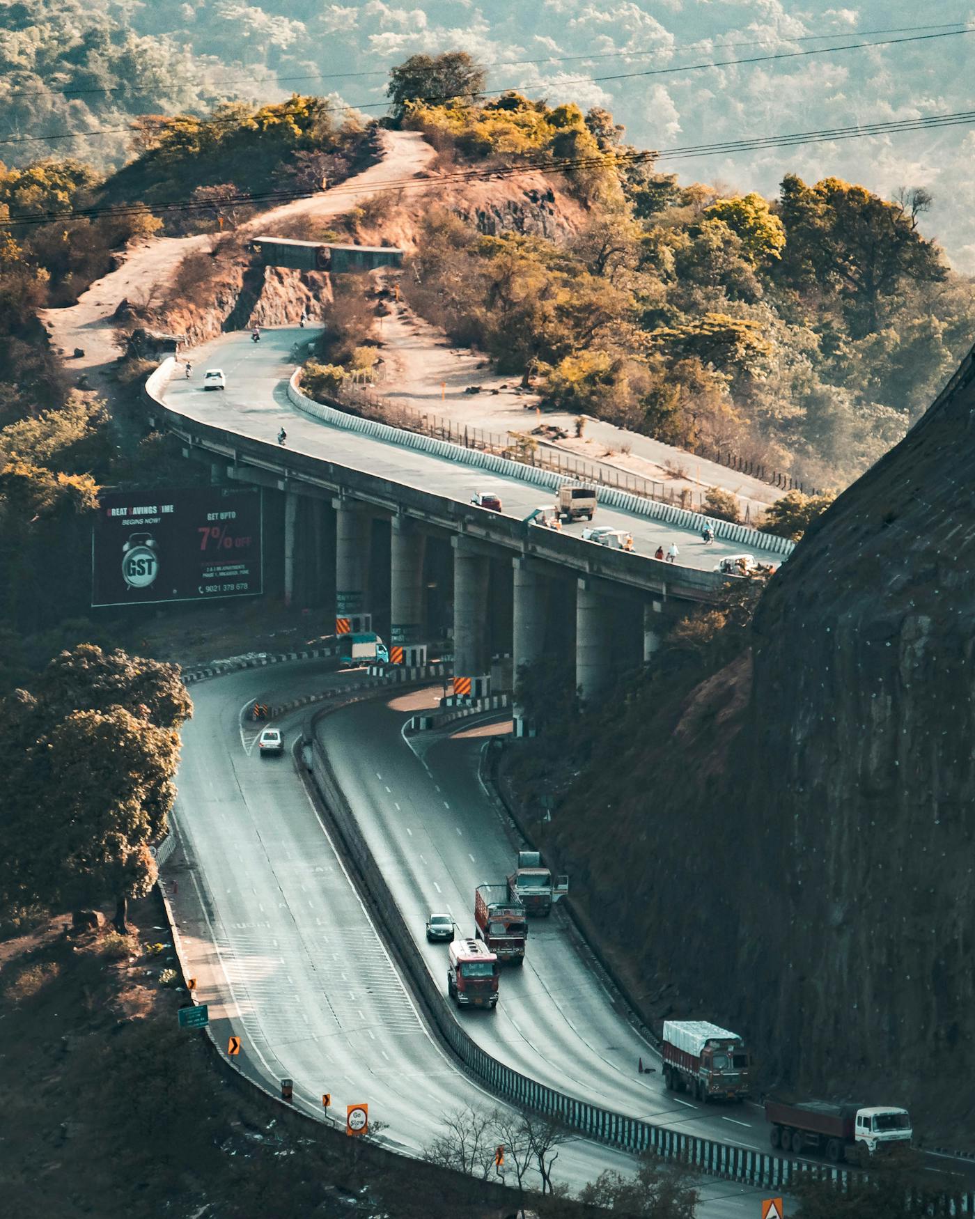 Indian hill road for round trip taxi travel