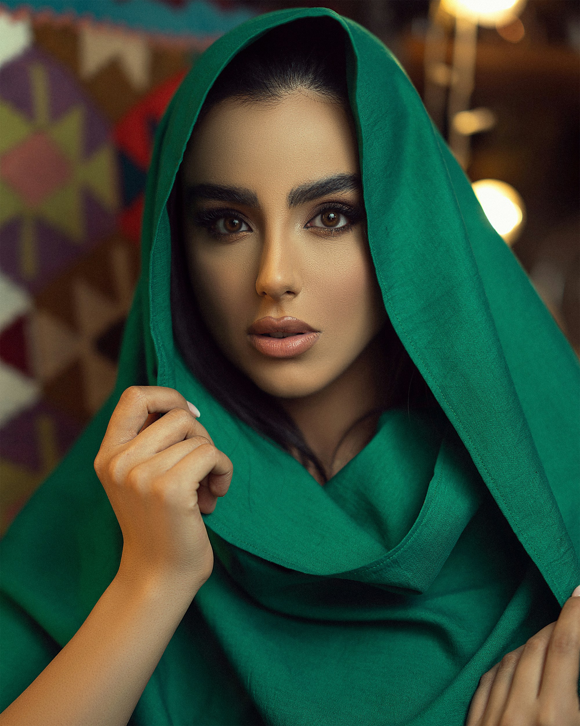 Colorful scarves