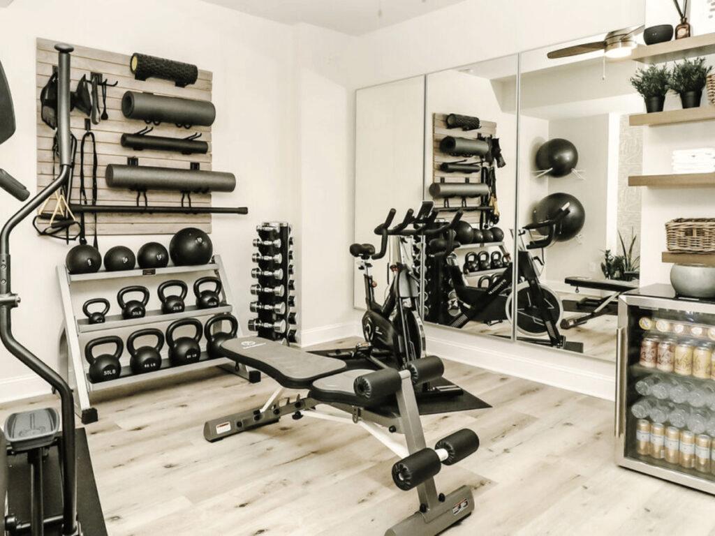Home gym room setup