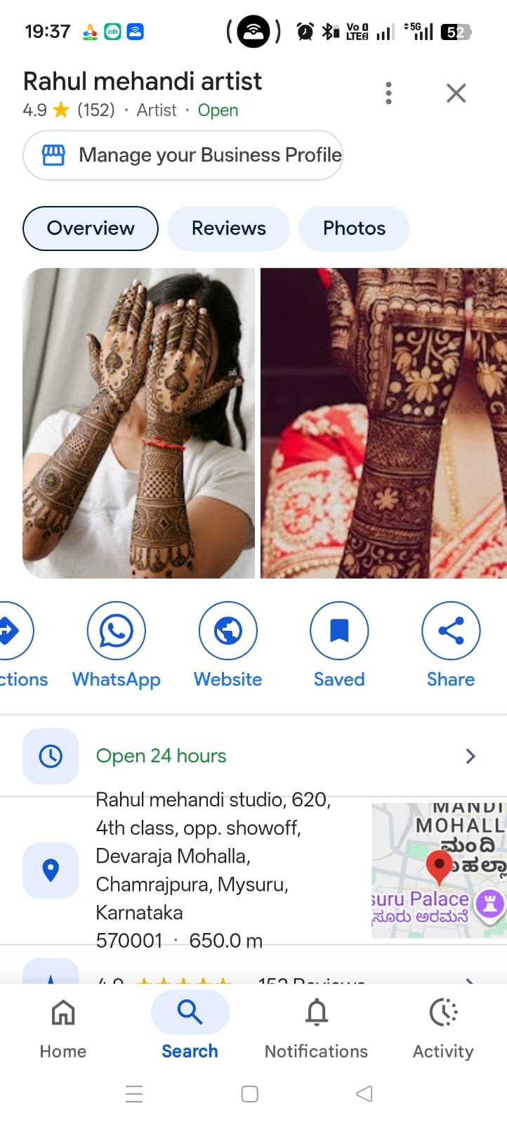 Baby Shower Mehndi Artist Mysore
