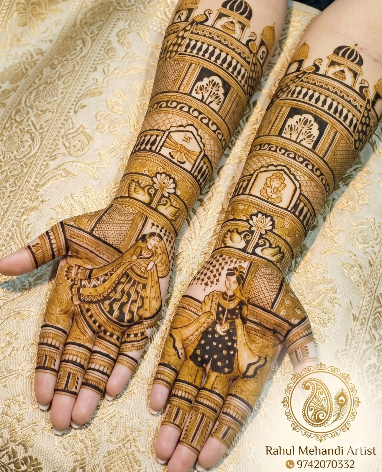 Baby shower mehndi design