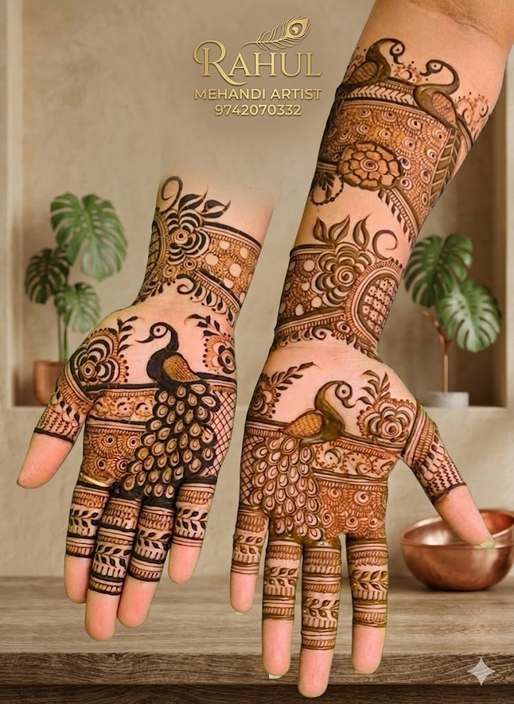 Engagement mehndi design