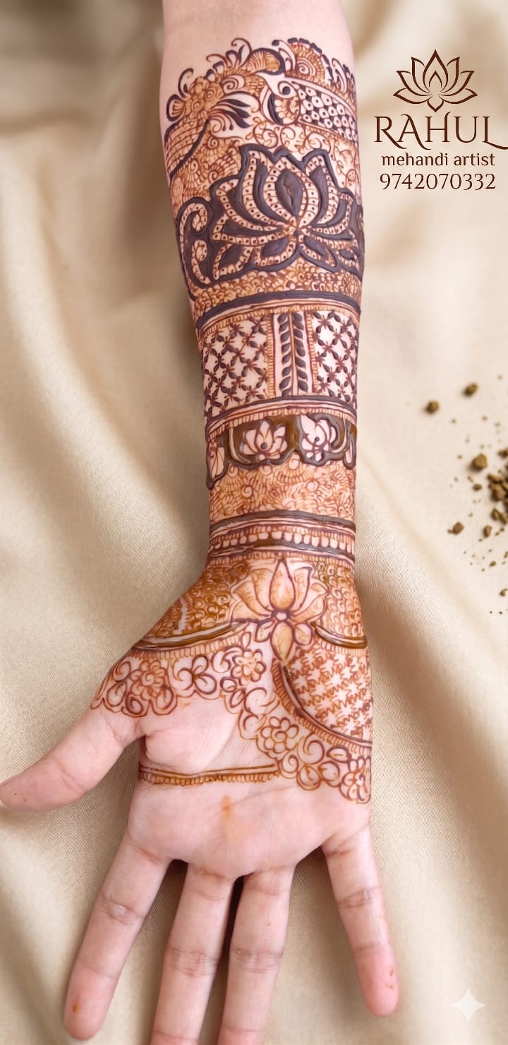 Traditional Indian bridal mehndi