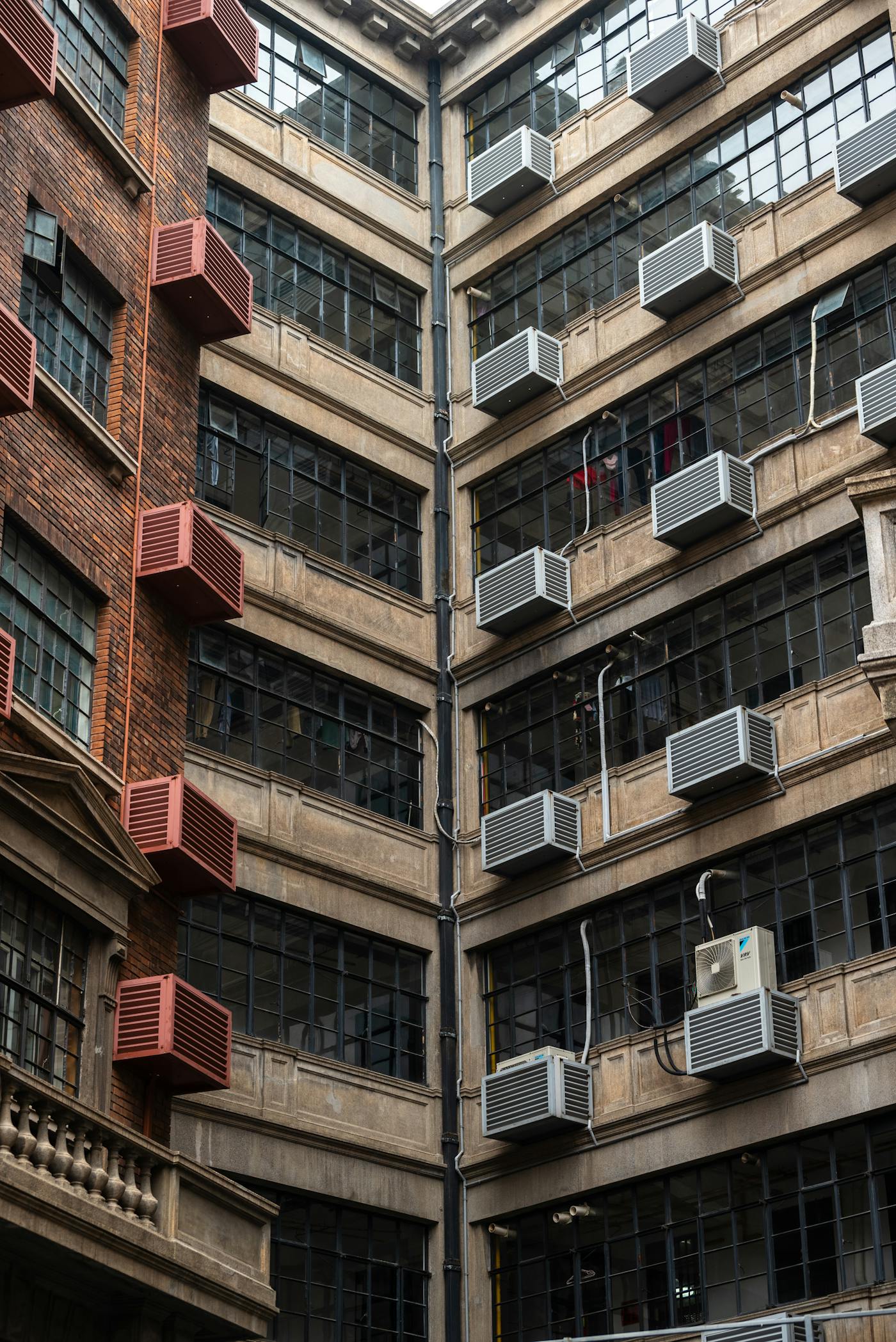 High-rise AC units and cooling systems